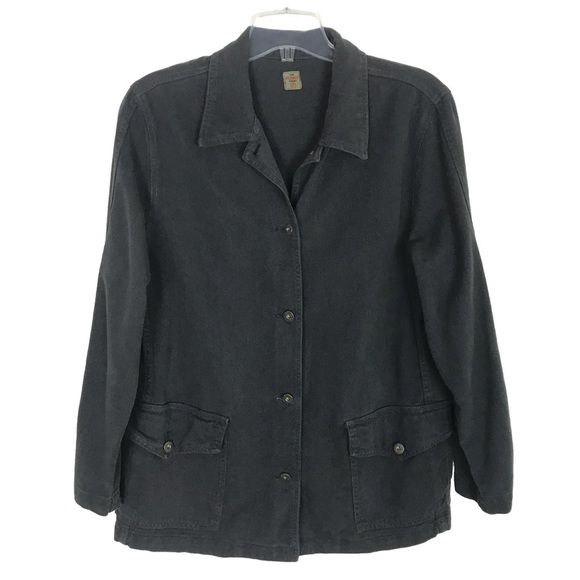 Agolde Event vintage oversized charcoal gray button jacket 
Size large - Picture 1 of 8